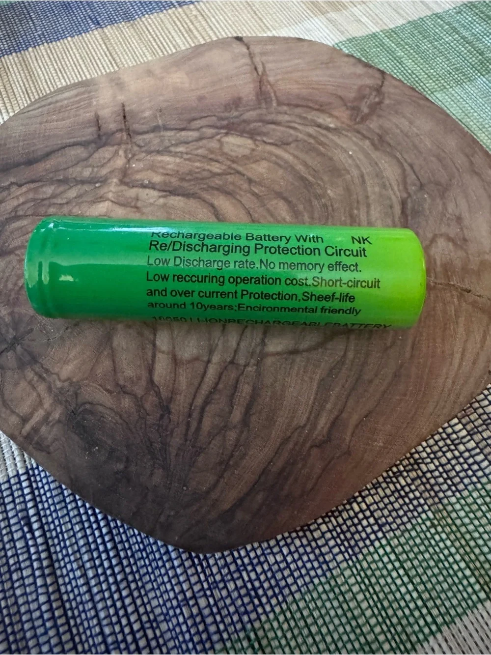 5000mAh 18650 Rechargeable Batteries with 4-Slot Black Charger